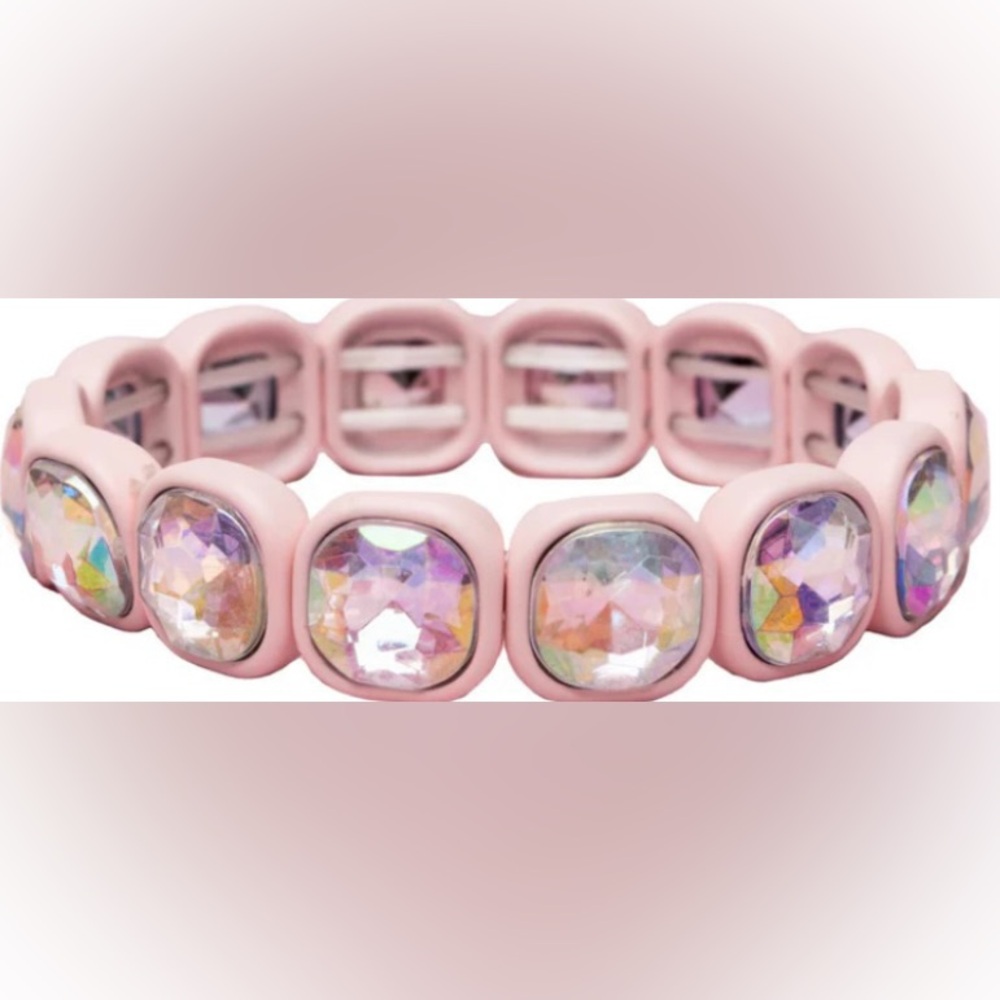 Great Pretenders Boutique Chic Swiftie Pink Gem Bracelet